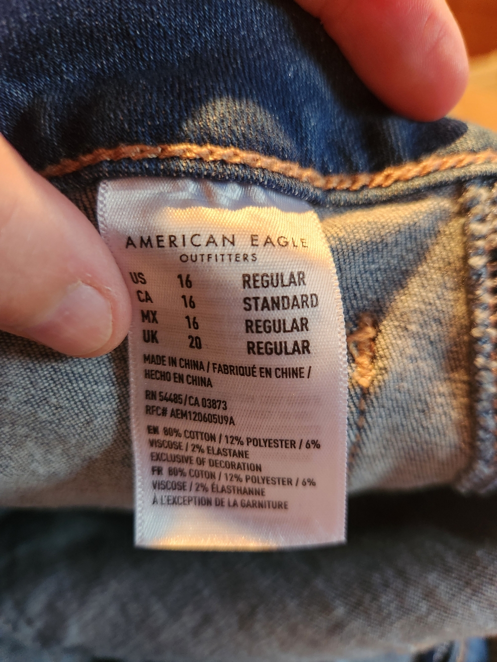 American Eagle Outfitters Mini Skirt in Light Blue Denim